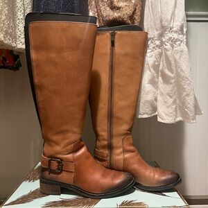 Vince Camuto Brown Leather Riding Boots